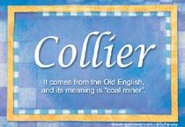 colliers crossword clue|Collier: Name Meaning, Popularity, and Similar Names.